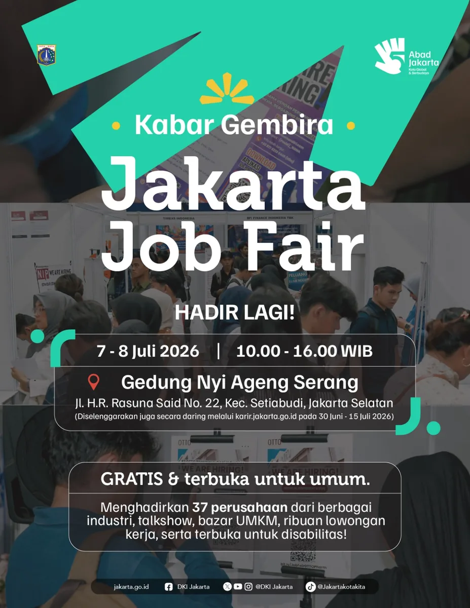 Job Fair Kabupaten Bangkalan 2026 (Suku Dinas TKTE Wilayah Kabupaten Bangkalan Barat) : 7-8 Juli 2026